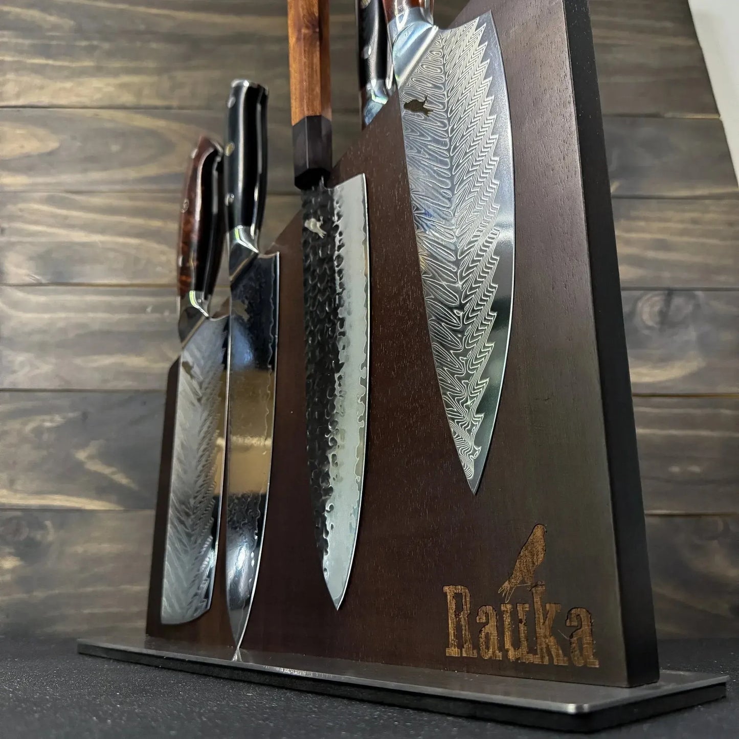 Bloque Magnético "Acacia" Rauka-Organizadores de Cuchillos