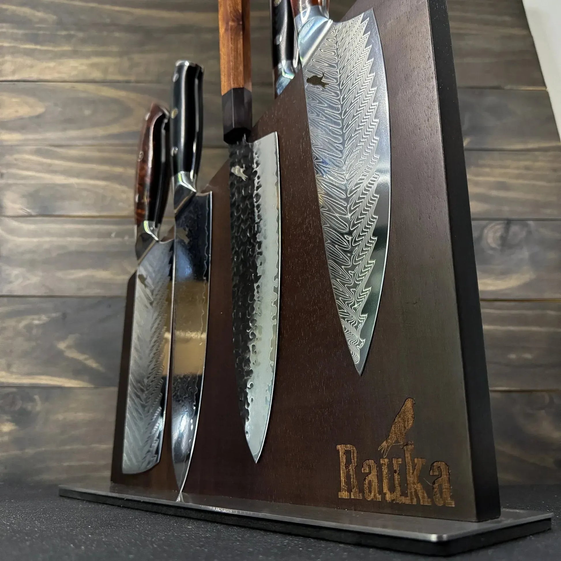 Bloque Magnético "Acacia" Rauka-Organizadores de Cuchillos