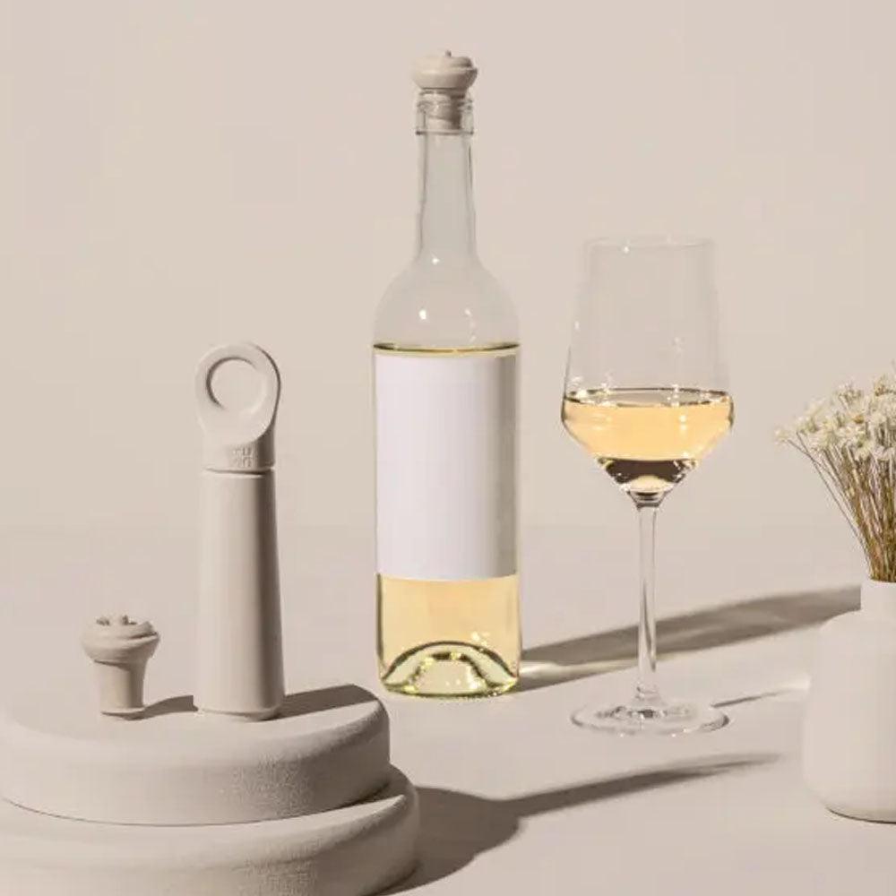 Bomba y Tapón de Vacío Loop para Vino Vacuvin8#Arena