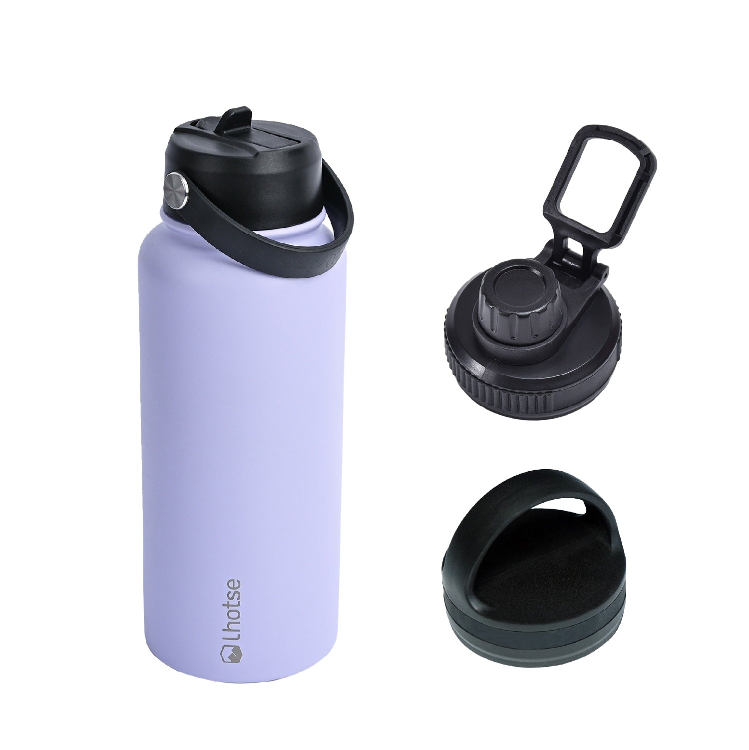 Botella Térmica Hydro 960 Ml + 3 Tapas Lhotse10#Morado