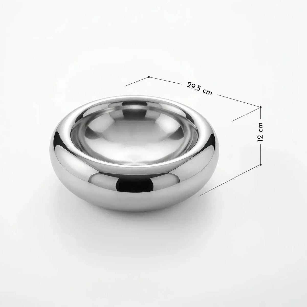 Bowl Circular Silver-Accesorios de Cocina
