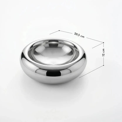 Bowl Circular Silver-Accesorios de Cocina
