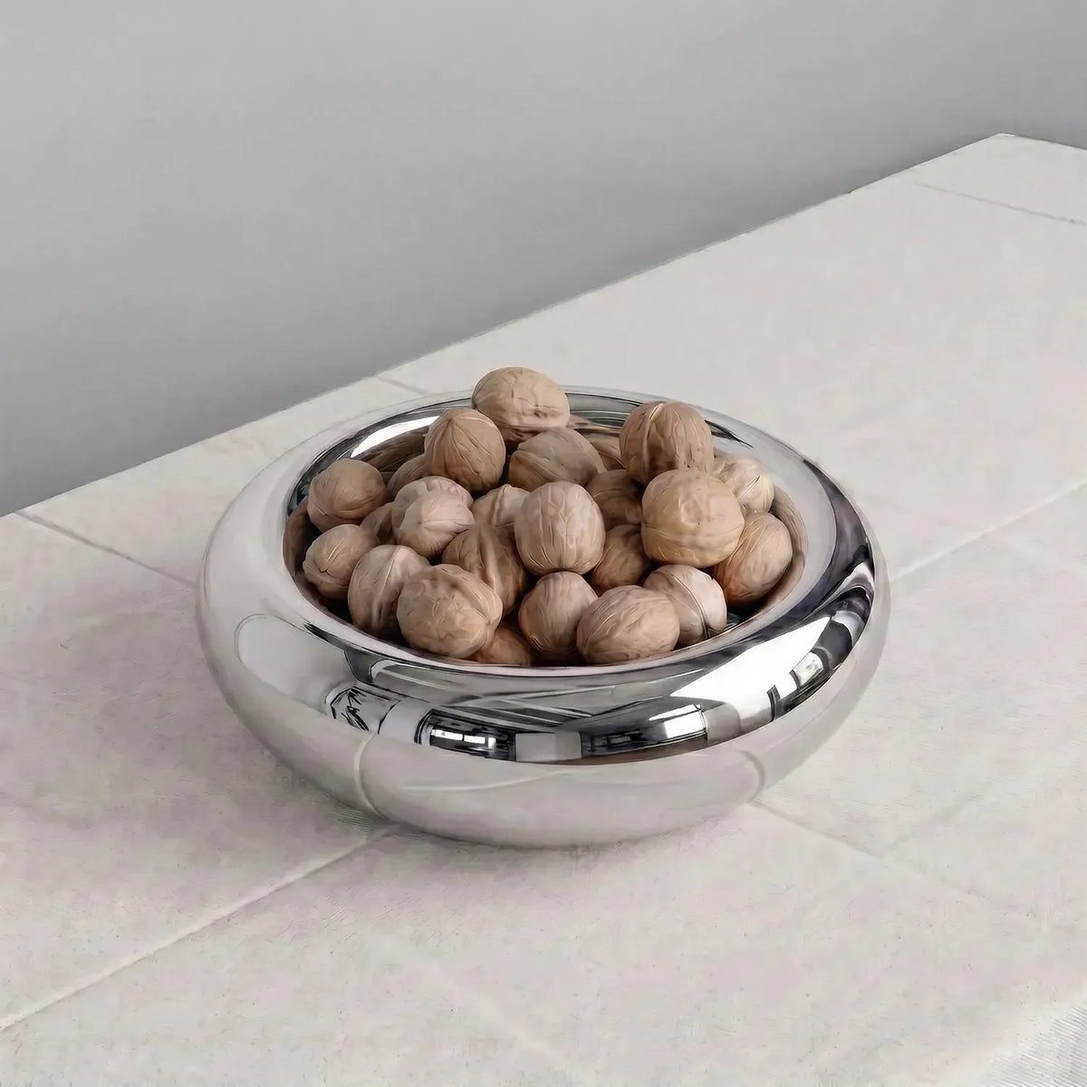 Bowl Circular Silver-Accesorios de Cocina
