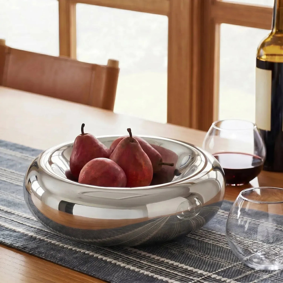 Bowl Circular Silver-Accesorios de Cocina