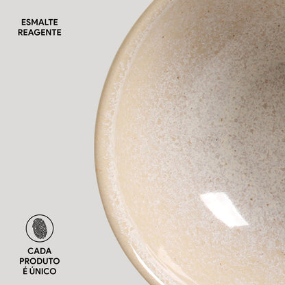 Set 6 Bowls Latte 360 Ml Aires Deco Home3#Beige