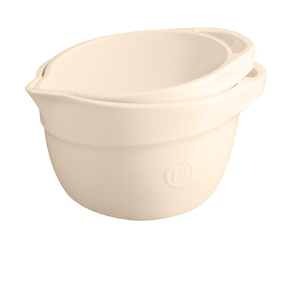 Bowl Para Mezclar Medio Crudo Emile Henry3#Beige