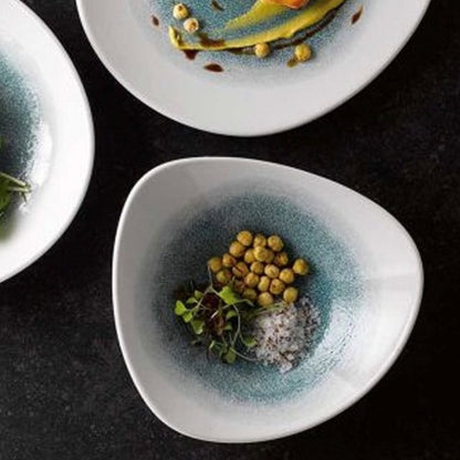 Bowl Raku Verde Con Blanco 23 Cms Churchill2#Verde|blanco