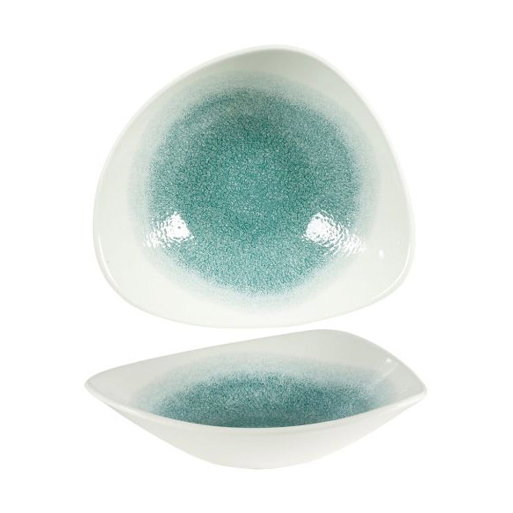 Bowl Raku Verde Con Blanco 23 Cms Churchill3#Verde|blanco