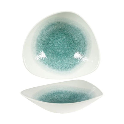 Bowl Raku Verde Con Blanco 23 Cms Churchill3#Verde|blanco