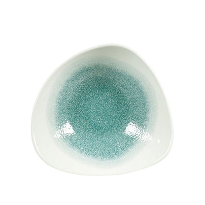 Bowl Raku Verde Con Blanco 23 Cms Churchill1#Verde|blanco