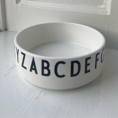 Bowl de Porcelana - 11 cm - Design Letters1#Blanco