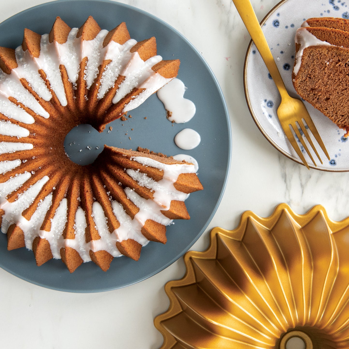 Molde para Queque Brillance Bundt Pan Nordic Ware
