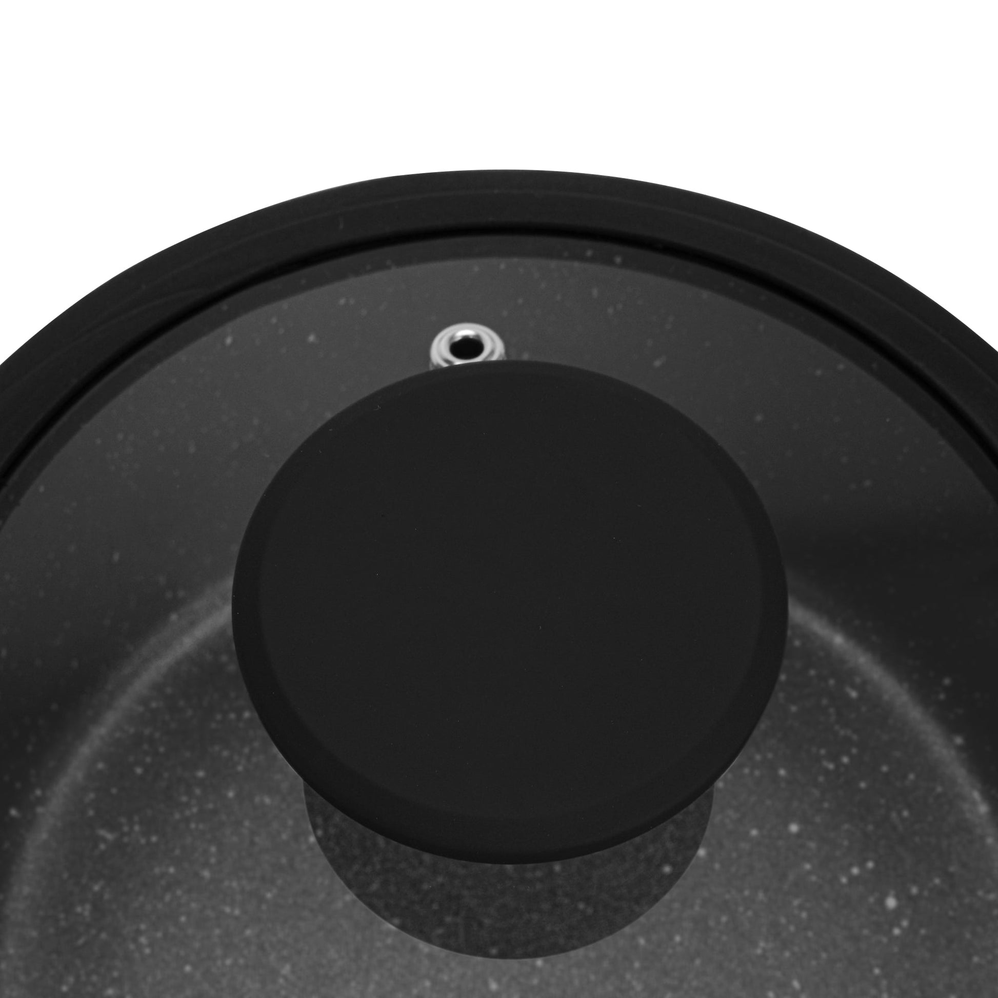 Cacerola Adelina Con Tapa De Cristal 1.45 Lts Fissman10#Negro