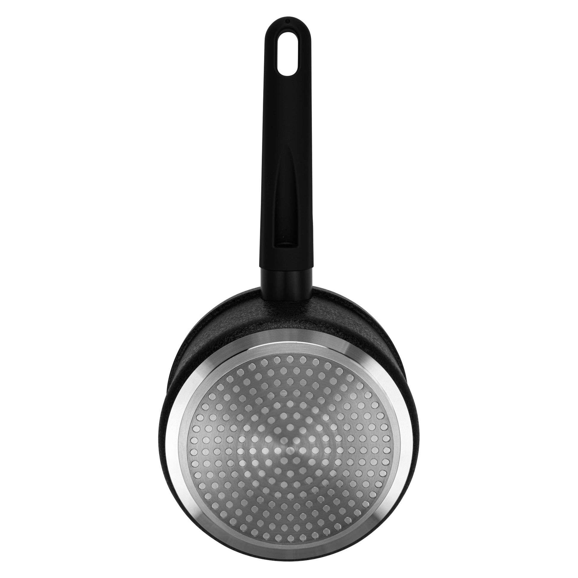 Cacerola Adelina Con Tapa De Cristal 1.45 Lts Fissman7#Negro