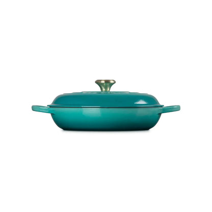 Cacerola Baja 30 Cm Bleu Riviera Le Creuset-Ollas