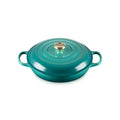 Cacerola Baja 30 Cm Bleu Riviera Le Creuset-Ollas