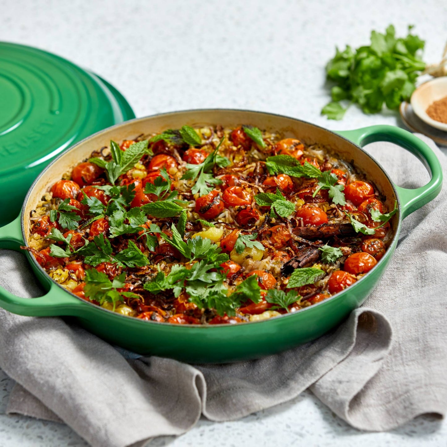 Cacerola Baja 30 Cm Le Creuset3#Verde