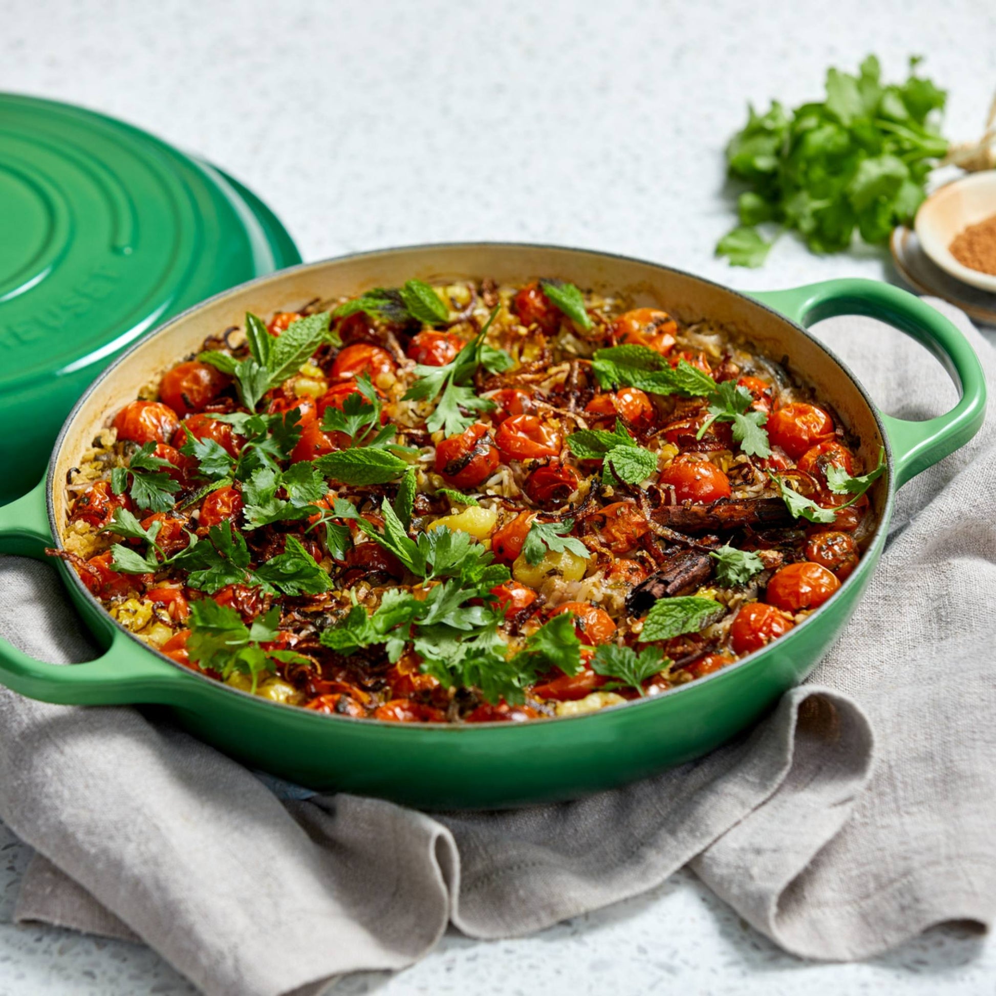 Cacerola Baja 30 Cm Le Creuset3#Verde