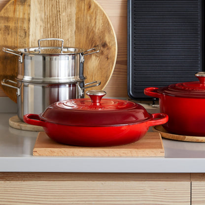 Cacerola Baja Cereza 26 Cm Le Creuset4#Rojo