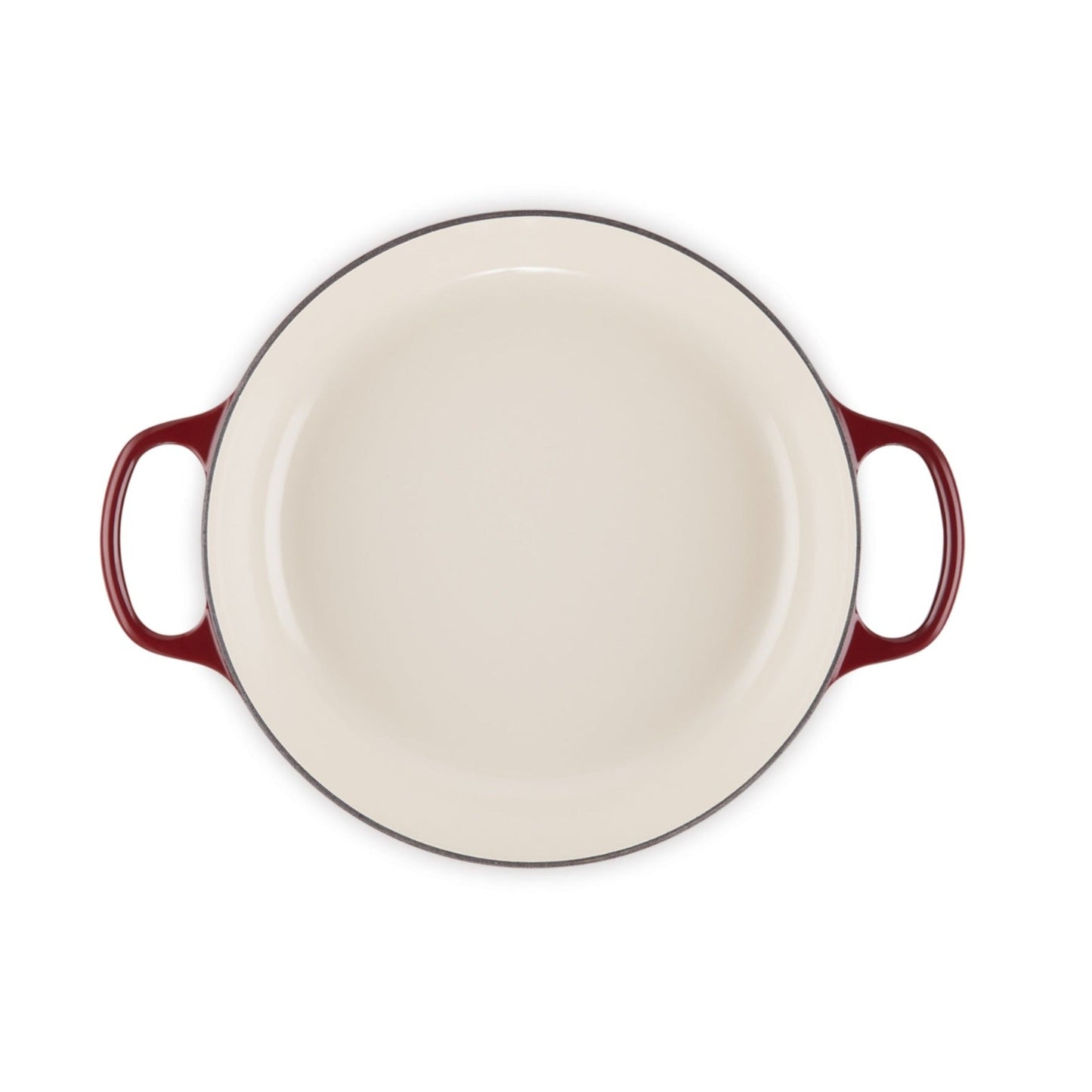 Cacerola Baja Hierro Esmaltado Rhone 30 Cm Le Creuset4#Burdeo