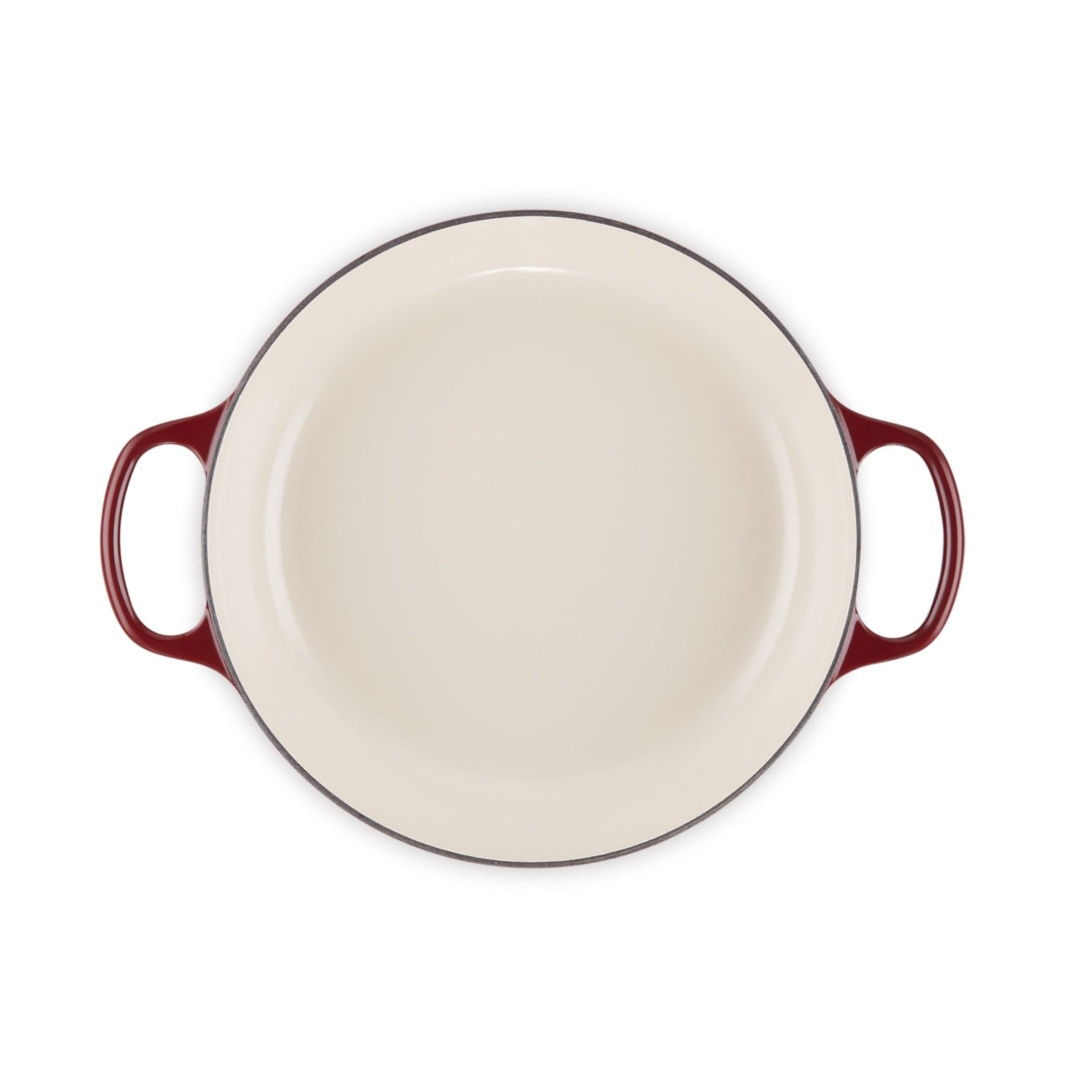 Cacerola Baja Hierro Esmaltado Rhone 30 Cm Le Creuset4#Burdeo