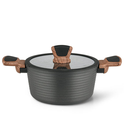 Cacerola Con Tapa 2,6 Lts Fissman3#Gris Oscuro