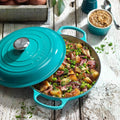 Cacerola Baja Azul Caribe 30 Cm Le Creuset1#Azul