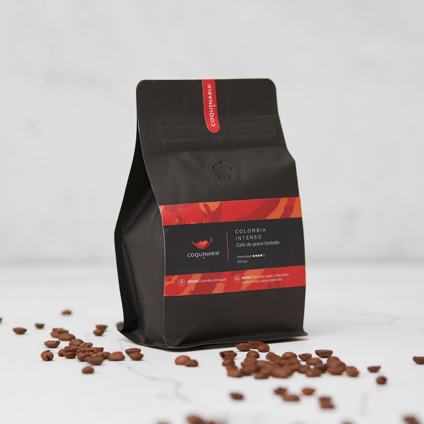 Café de Grano Tostado Colombia Intenso 250gr Coquinaria