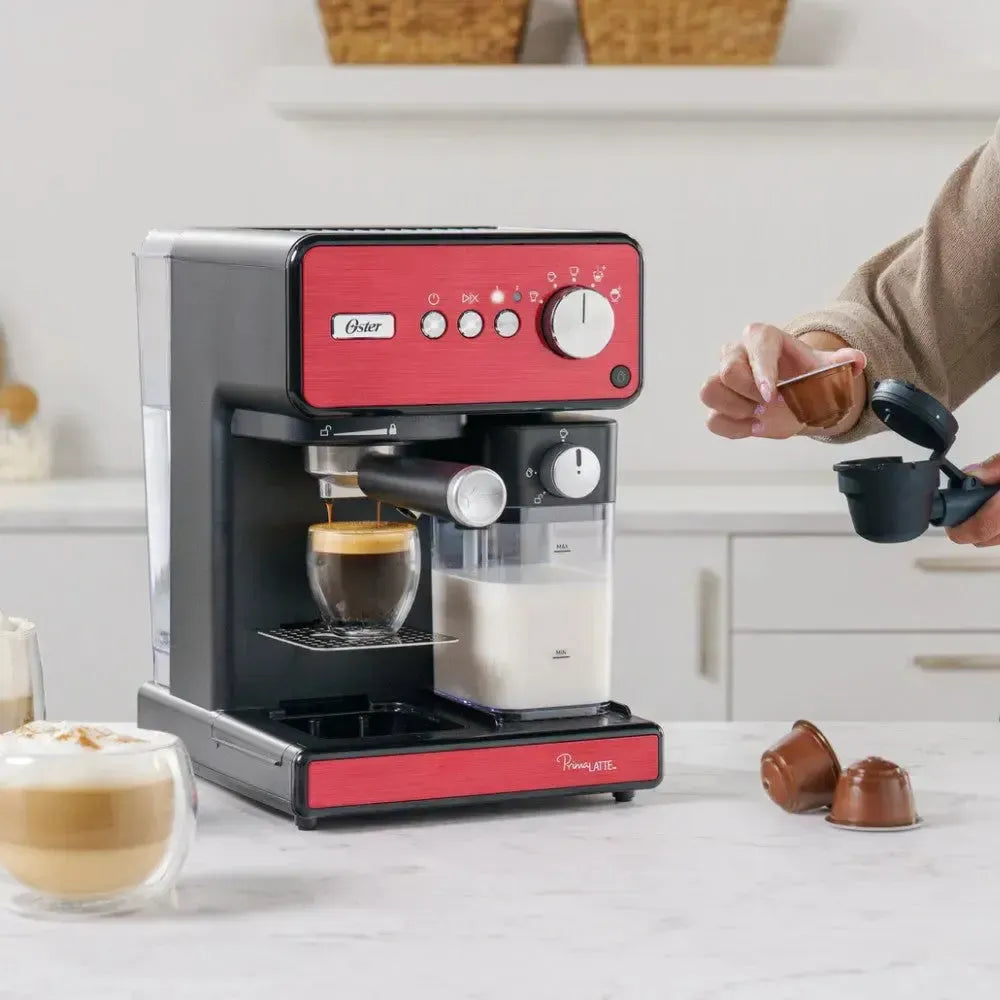 Cafetera Automática Primalatte Bvstem6604 Oster8#Rojo