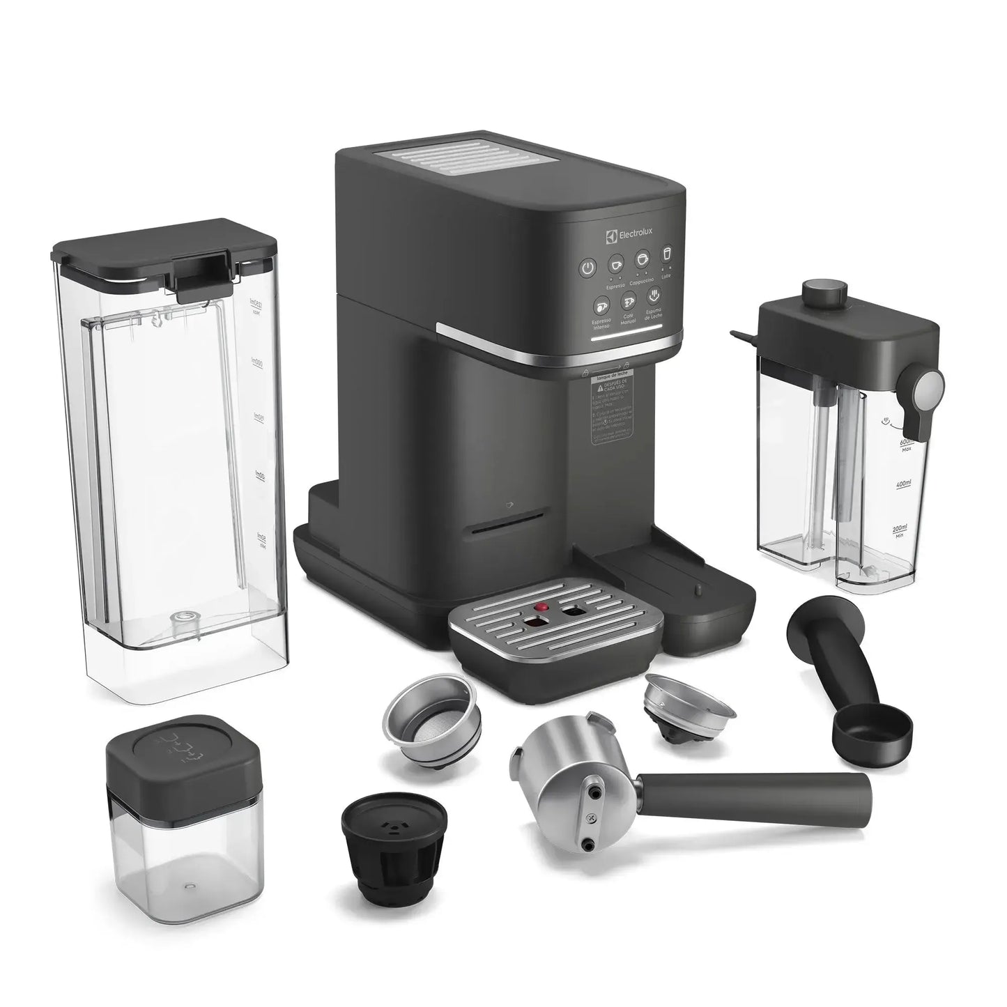 Cafetera Espresso 1,25L Digital Cápsula y Molido 1350W ECM70 Electrolux-Cafeteras Espresso