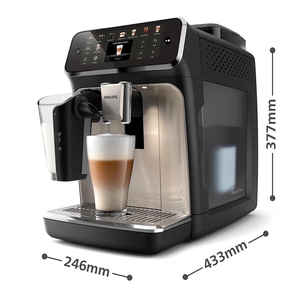 Cafetera Espresso Automática EP5547/90 Sistema Latte  Philips6#Negro