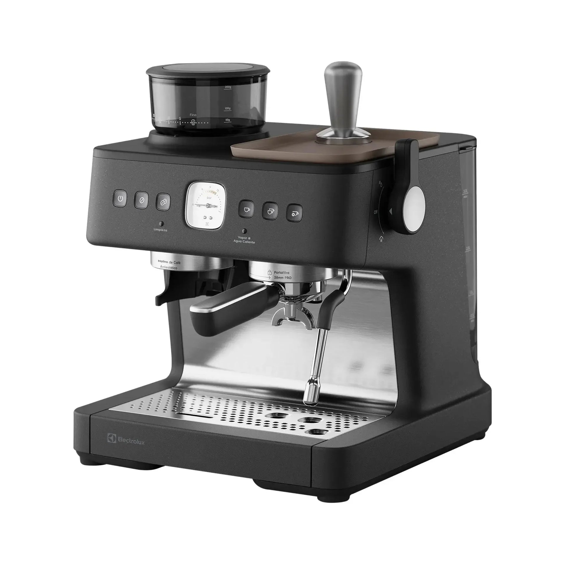 Cafetera Espresso Barista 3L Molinillo 2200W ECM90 Electrolux-Cafeteras Espresso