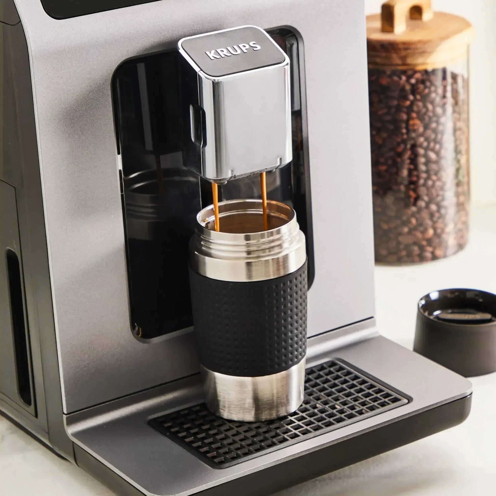 Cafetera Espresso Evidence Hot & Cold + Lechero Krups2#Gris