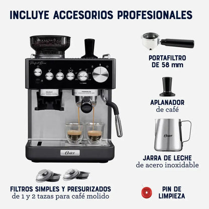 Cafetera Espresso Perfect Brew Bvstem7301 Oster7#Gris