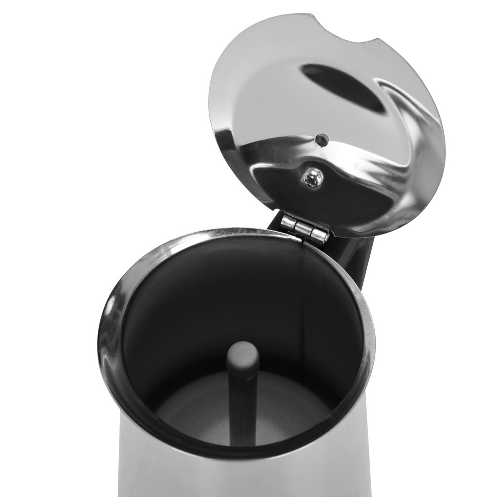 Cafetera Italiana Acero Geyser 450ml Fissman5#Plata