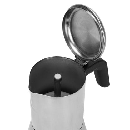 Cafetera Italiana Geyser Acero 300 ml Fissman3#acero