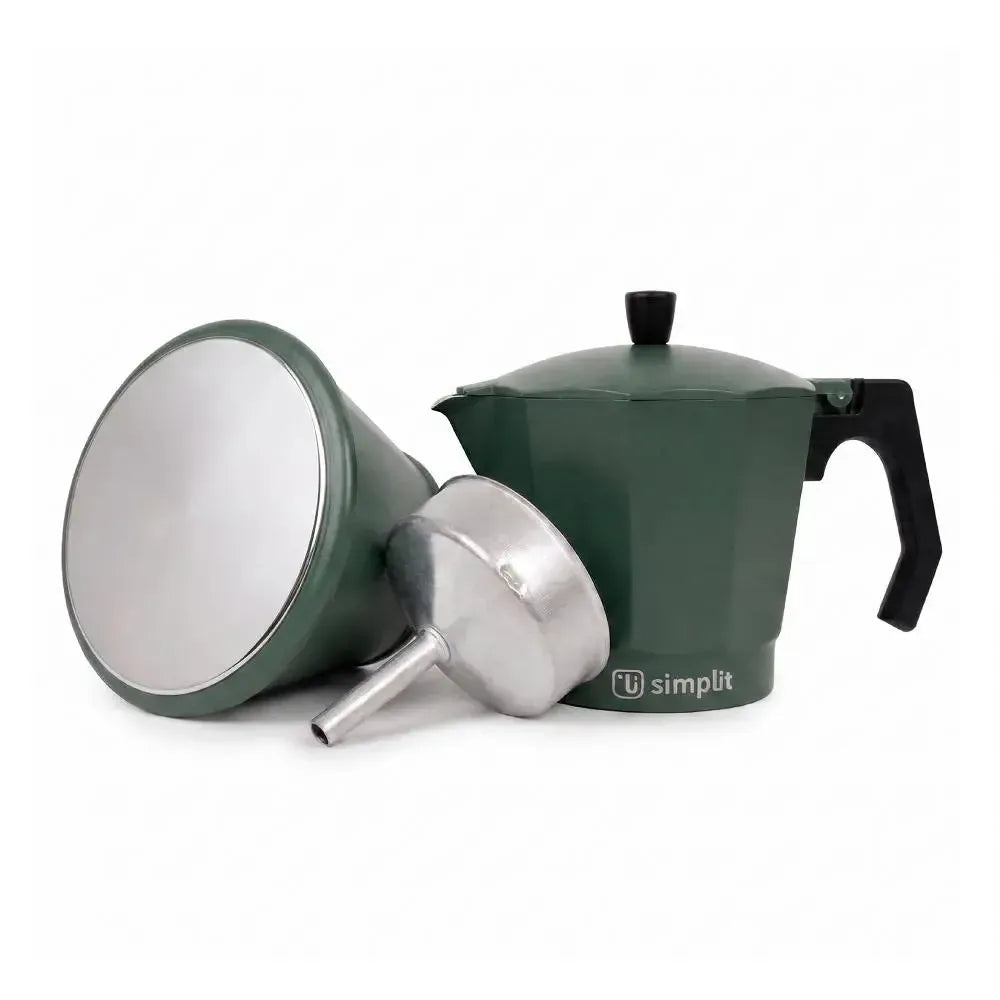 Cafetera Italiana Moka 4 Tazas 300ml Simplit-Cafeteras Italianas Moka