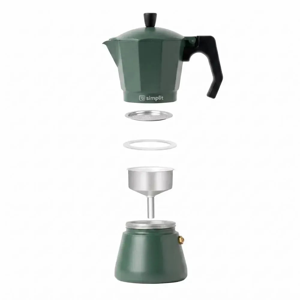 Cafetera Italiana Moka 4 Tazas 300ml Simplit-Cafeteras Italianas Moka
