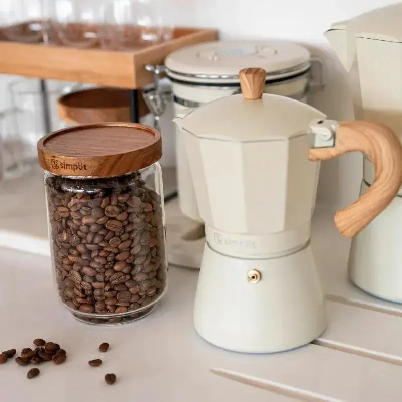 Cafetera Italiana Moka 4 Tazas 300ml Simplit-Cafeteras Italianas Moka