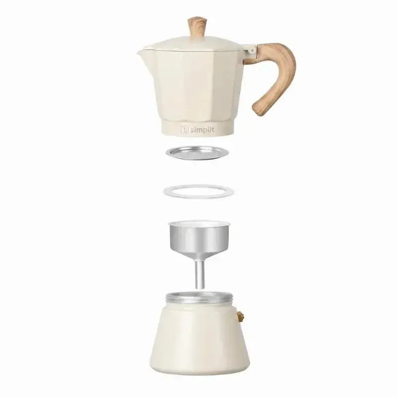 Cafetera Italiana Moka 4 Tazas 300ml Simplit-Cafeteras Italianas Moka