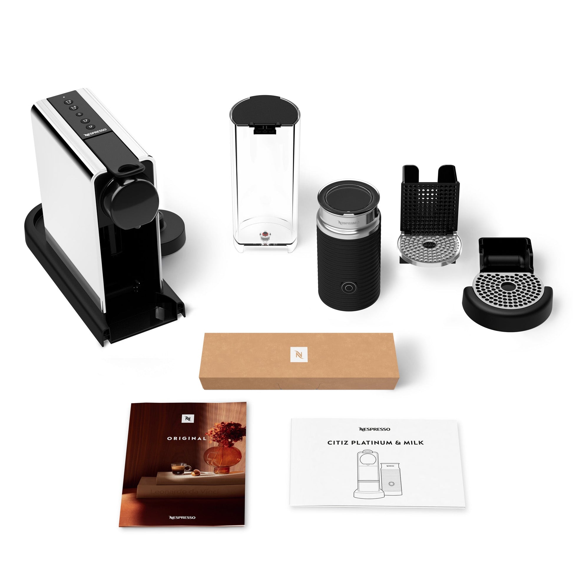 Cafetera Nespresso Citiz & Milk Platinum-Cafeteras de Cápsulas