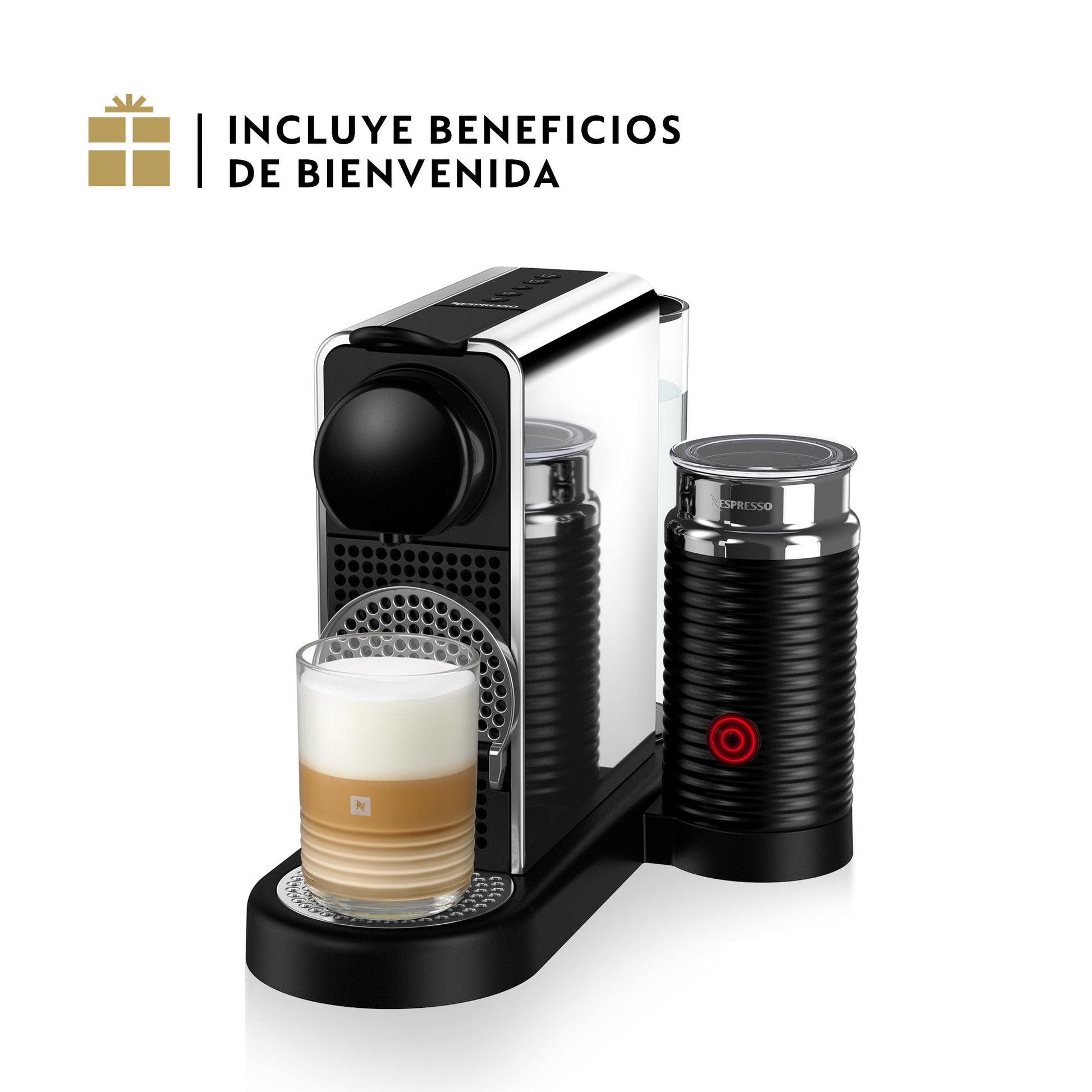 Cafetera Nespresso Citiz & Milk Platinum-Cafeteras de Cápsulas