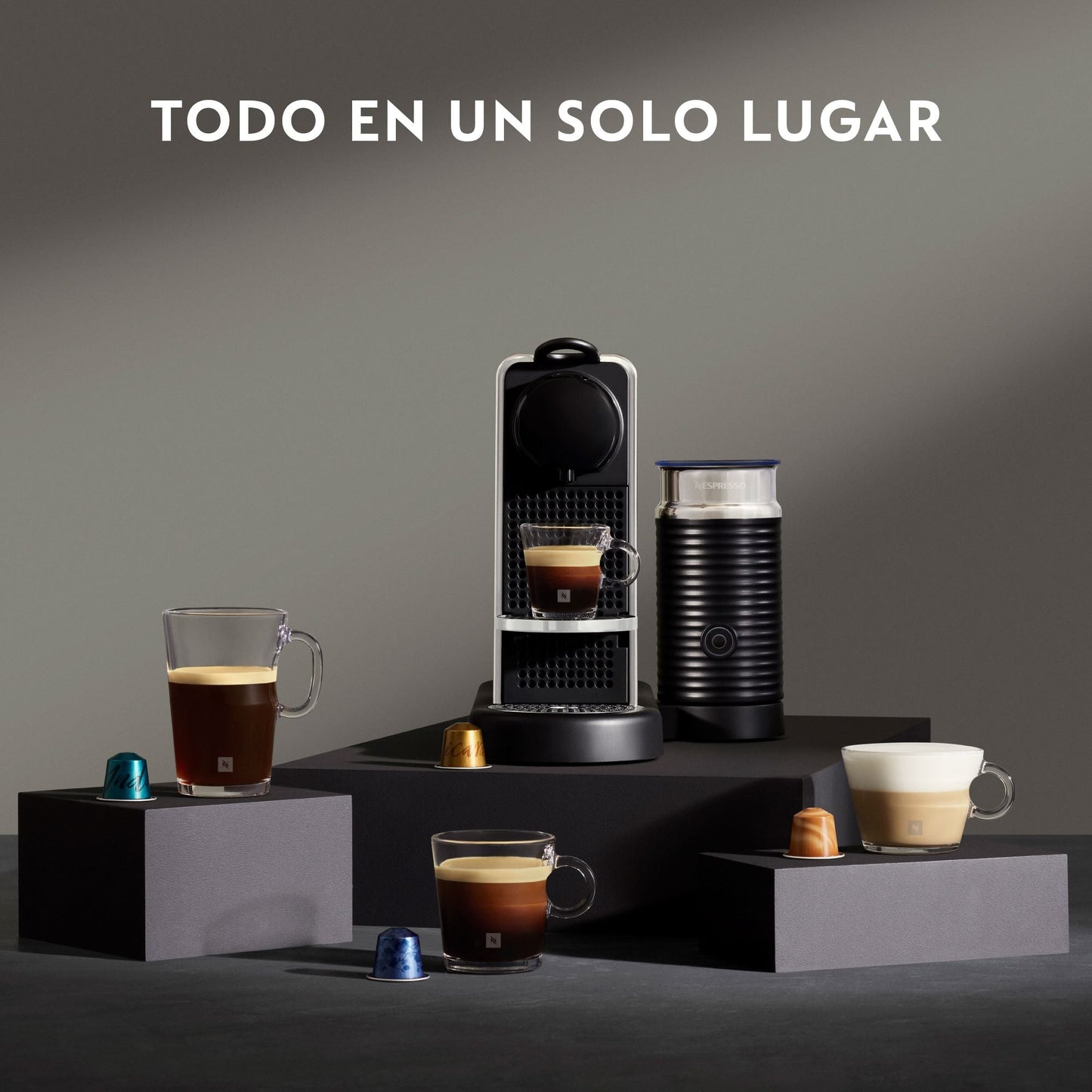 Cafetera Nespresso Citiz & Milk Platinum-Cafeteras de Cápsulas