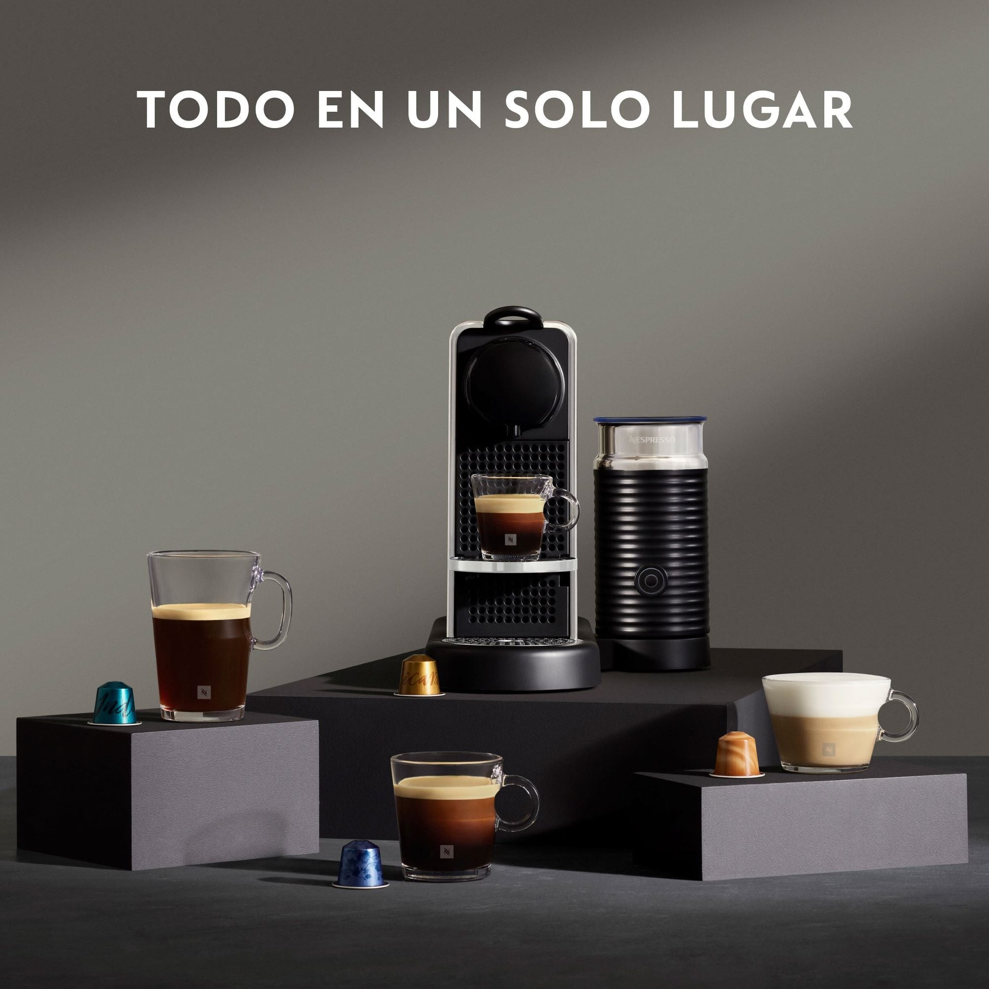 Cafetera Nespresso Citiz & Milk Platinum-Cafeteras de Cápsulas
