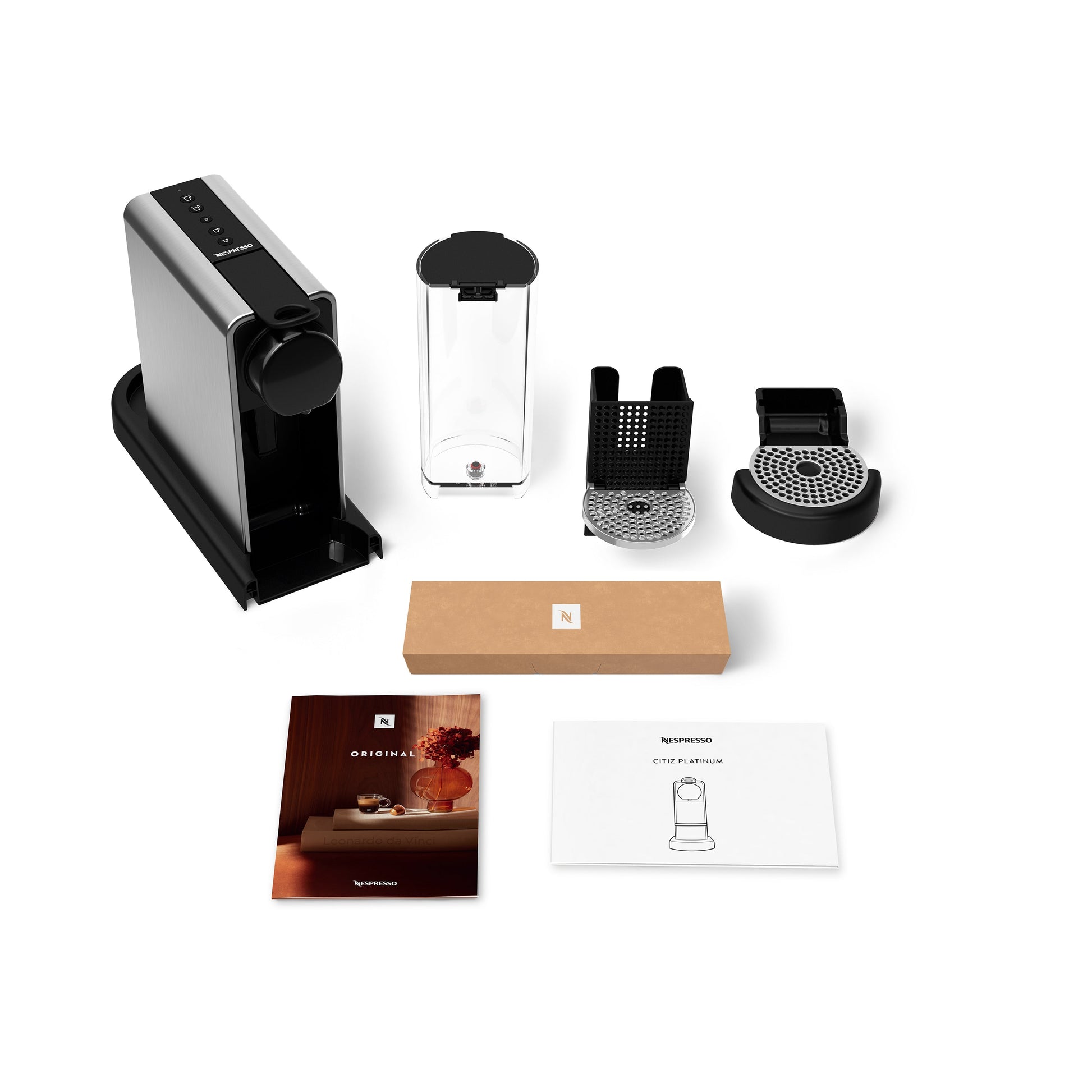 Cafetera Nespresso Citiz Platinum-Cafeteras de Cápsulas