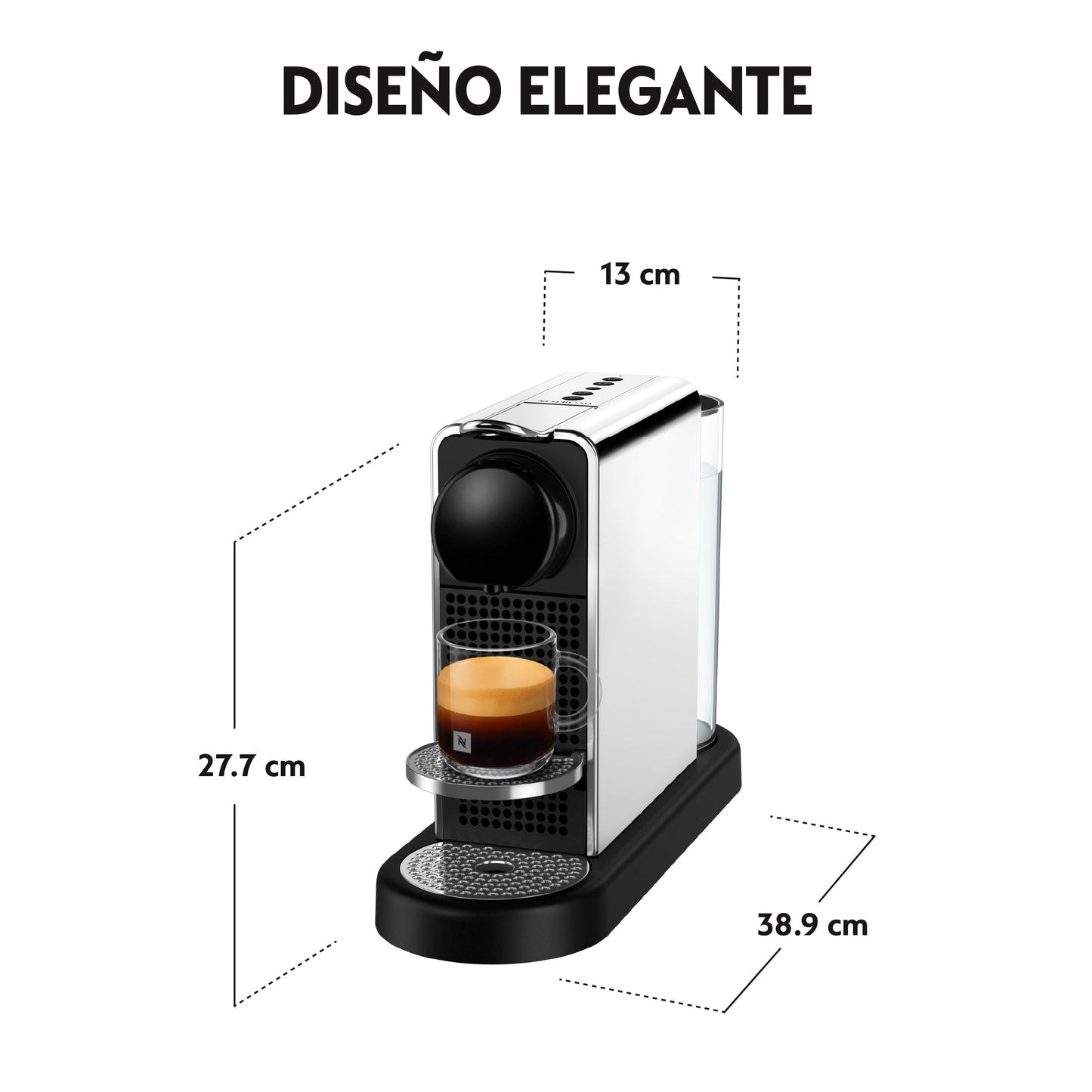 Cafetera Nespresso Citiz Platinum-Cafeteras de Cápsulas