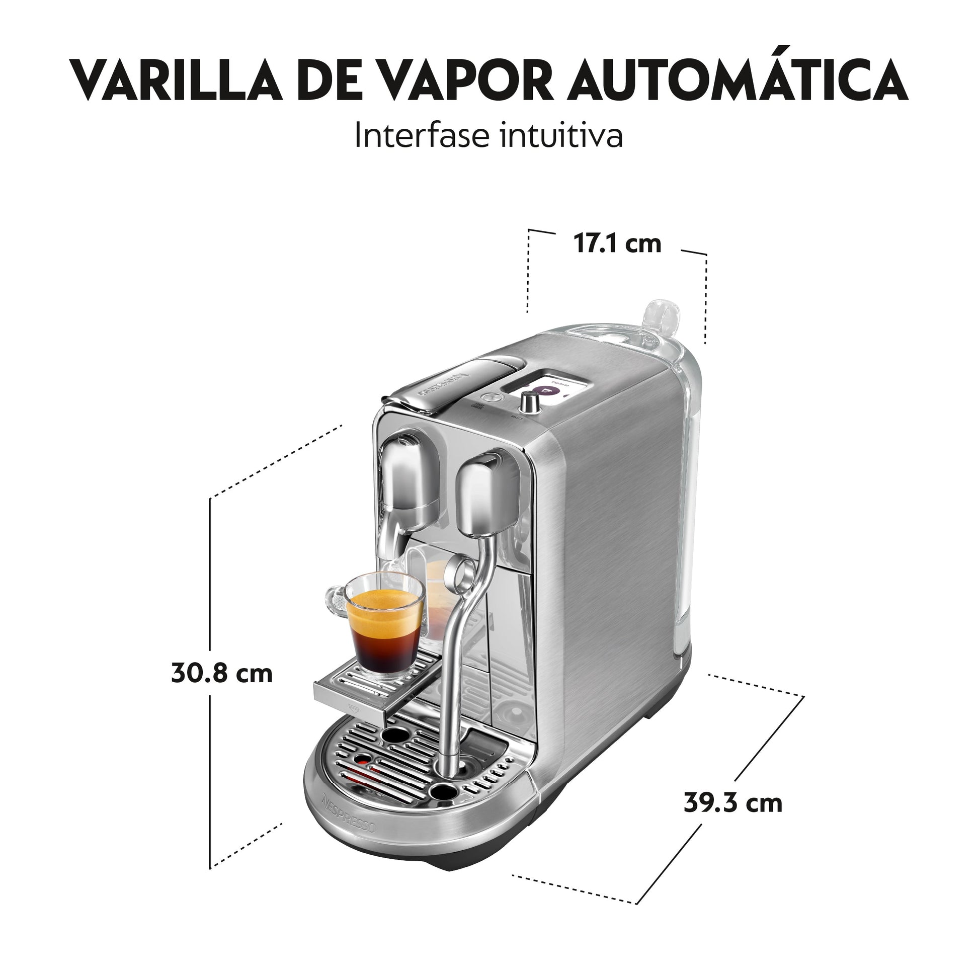 Cafetera Nespresso Creatista Plus-Cafeteras de Cápsulas
