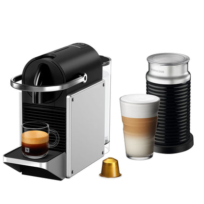 Cafetera Pixie Silver + Espumador Aeroccino Nespresso2#Plata