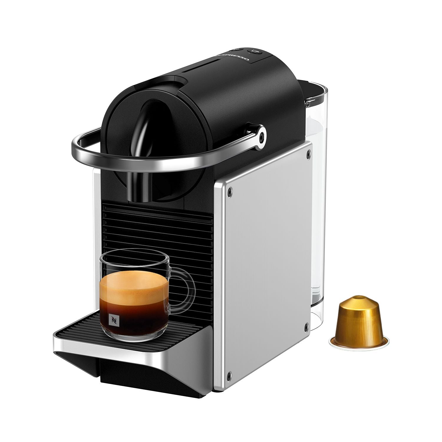 Cafetera Nespresso Pixie Silver2#Plata