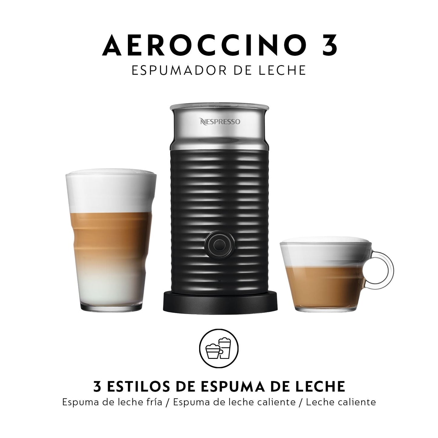 Cafetera Pixie Titan + Espumador Aeroccino Nespresso3#Gris